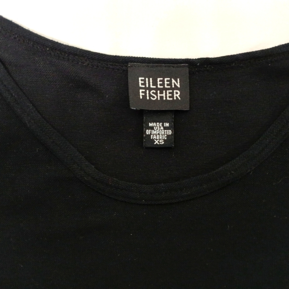 Eileen Fisher Sleeveless Viscose Midi Dress. Size XS - Picture 8 of 8